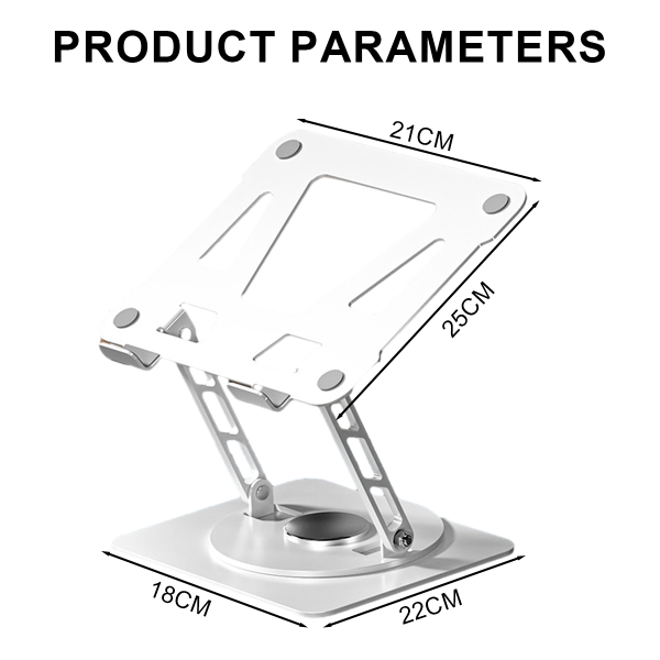 Tablet-stativ, justerbar og foldbar, 360° rotation