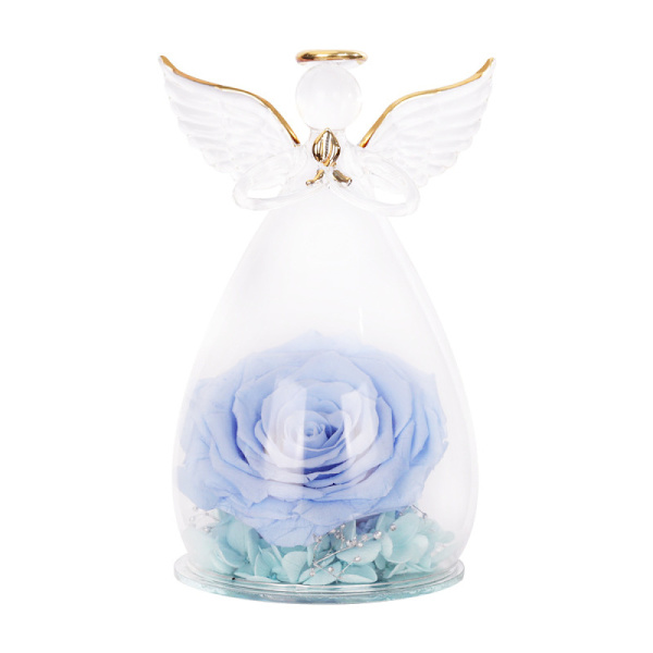 Angel Rose Gifts, Ruusu lasissa lahjana äidille, mummoille, naisille, tyttöystävälle, ystävänpäiväksi, syntymäpäiväksi, kodin sisustukseen