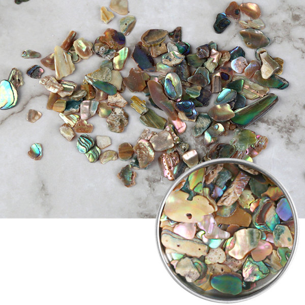Kristallnaglar kvinnors nagelnaglar stora skalskivor abalone skivor pebble naglar mobiltelefonväska skor