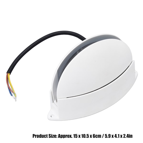 Vindukarmslampe 180° Lysende Halvsirkelformet LED Vegglampe for Gang Korridor Stue AC85‑265V Varmt Lys