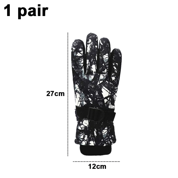 Vinterskidhandskar Vattentäta Vindtäta Snöhandskar Unisex Foder Varma Handskar