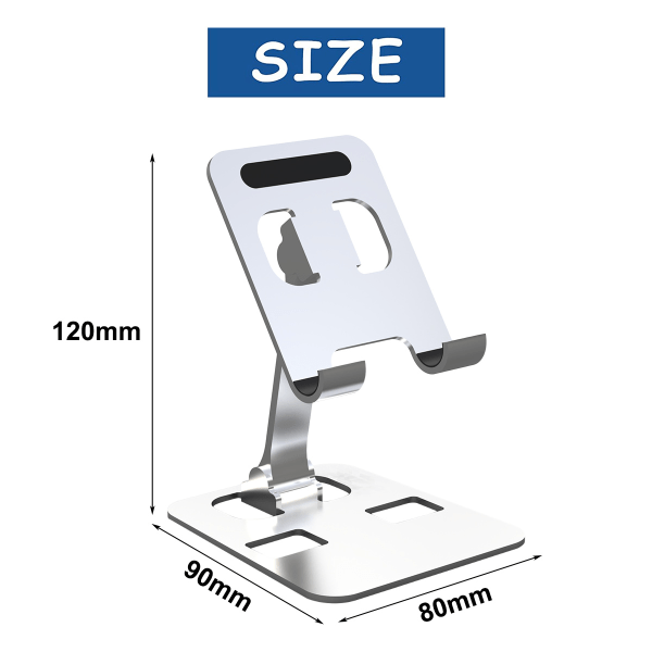 Surfplatta stativ för skrivbord, stabilt surfplatta stativ, hopfällbar och