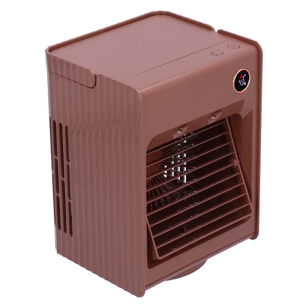 2 i 1 Oscillerende Spray Luftfugter Ventilator med Lys USB Opladning Desktop Luftkøler Ventilator til HjemmeKaffe
