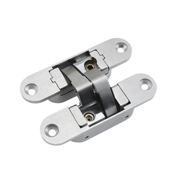 1 Usynlig Hengsel - 3D Aluminium. Rustfritt stål.
