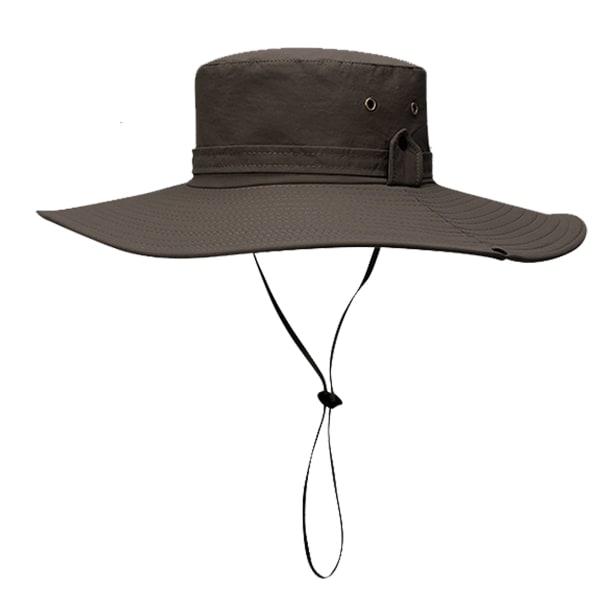 Vanntett Camo Solhatt med Bred Bremm, Pakkbar, Utendørs Mesh for Menn