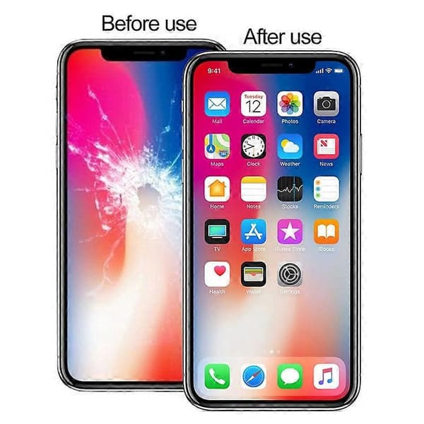 Erstatningssett for ytre frontglasspanel til telefon med verktøy, kompatibel med iPhone 11