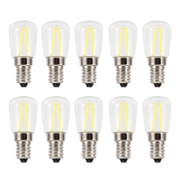 10 stk. Mini Dæmpbare E14 LED Pærer 1,5W AC 110V til Lysekroner, Vægslamper, Hjembelysning
