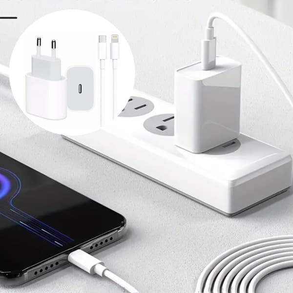 20 W iPhone-laturi kaapelilla - PD3.0-pikalataus EU:ssa