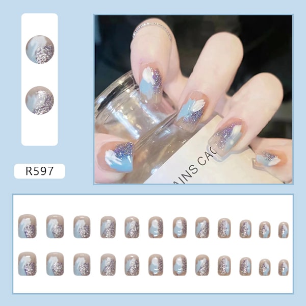 Joefnel Press on Nails  Europeiska falska naglar Press on Nails UV