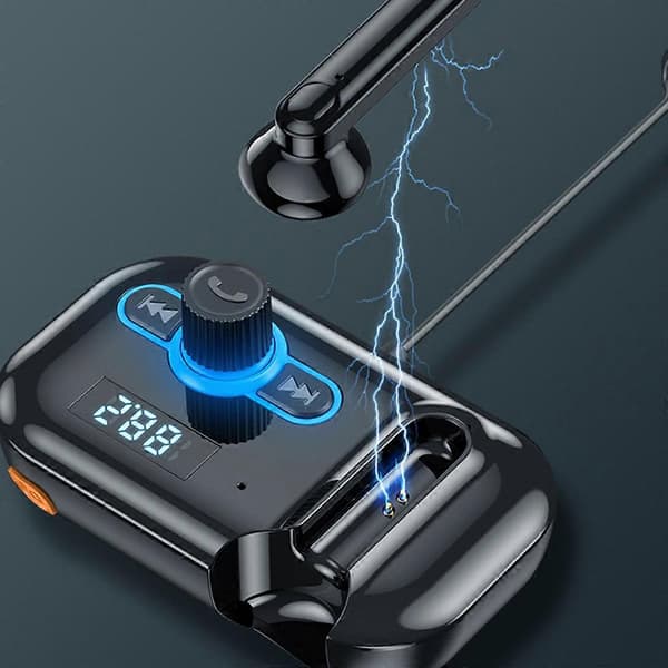 Bluetooth 5.0 -autosoitin, audiosovitin ja pikalaturi