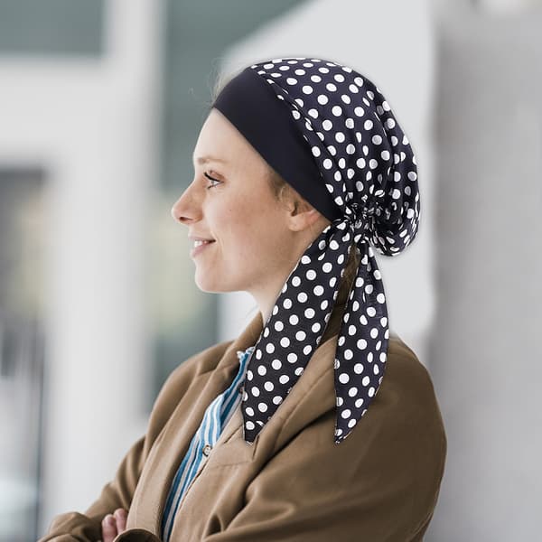 Svalehale Design Skridsikkert Hårbånd, Premium Materiale Chiffon Del Silke Åndbart til Damemode (Fri Størrelse)