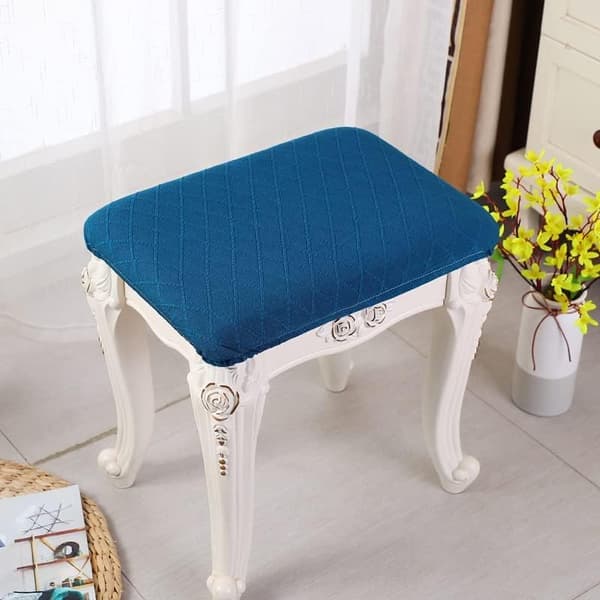 Elastiske rektangulære trekk til barkrakker, stretch Vanity Stool Cove