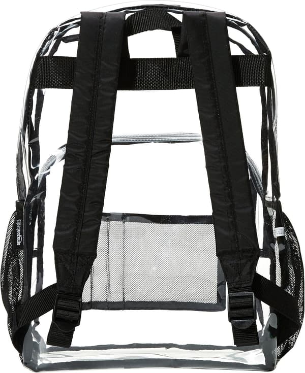 Amazon Basics Skolryggsäck, Transparent, Skolryggsäck