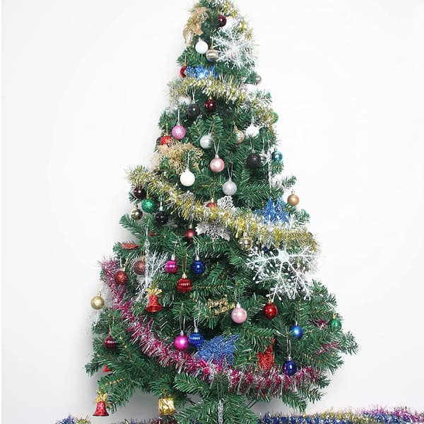 24 stk. 4 cm knusesikre julekulepynt til juletre, bryllup, bursdagsfestdekor