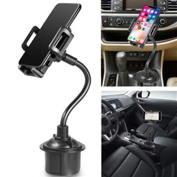 Universal bilholder Justerbar koppholder Gooseneck iPhone Holder Bærbar for telefon