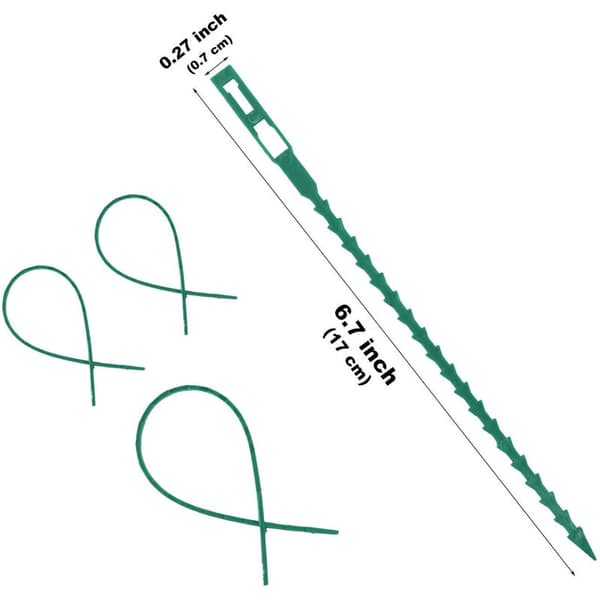 100 stk. Stake Holders - 17 cm til Tomater Træer Kabelbinder Genanvendelig