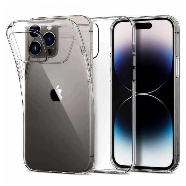 iPhone 14 - Silikone Cover TPU - Tynd Transparent iPhone 14 Transparent iPhone 14 Style 1