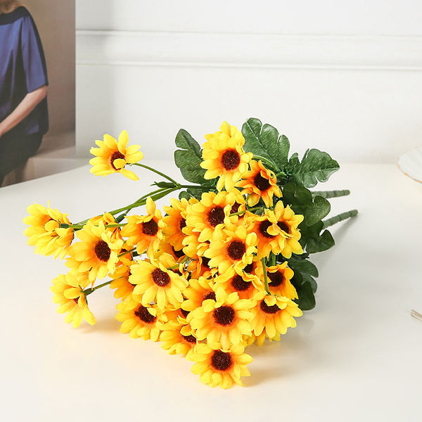 5 buketter konstgjorda blommor utomhus UV-beständiga konstgjorda blommor