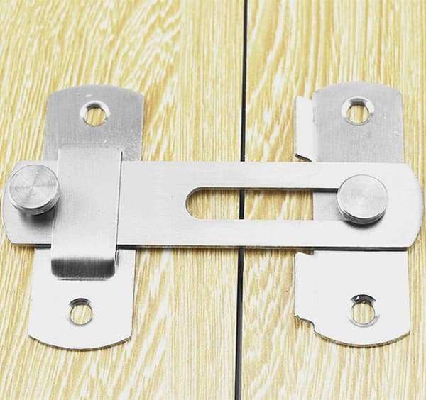 Dørvrider skyvelås, dørvrider i rustfritt stål med skruesett