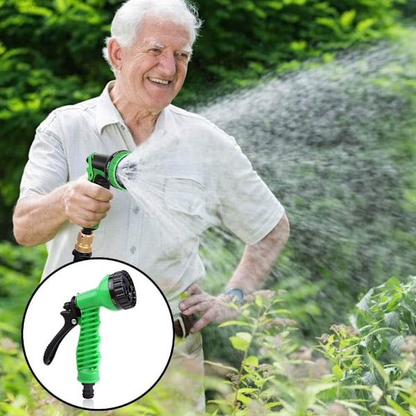 Sprutpistol för trädgårdsslang, justerbara munstycken, praktiska och effektiva bevattningslösningar, ergonomisk design för utomhusaktiviteter,