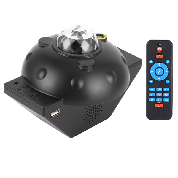 Bluetooth Projektorlampa Multifunktionell Fjärrkontroll Timer USB-lampa för Semesterfest 100-240V US-kontakt