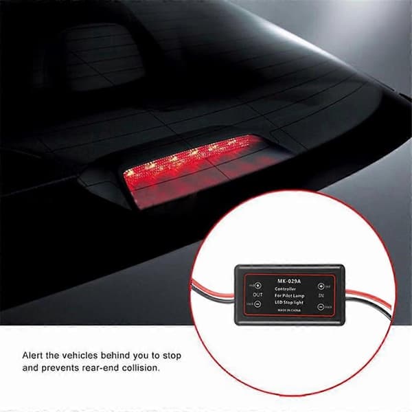 Blinkmodul Flash Strobe Controller 12V-30V LED-blinkande bakljus/bromsljus tillbehör MK029A