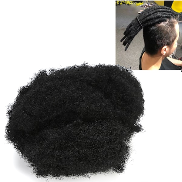 Afro-piipun hiuspiipun pehmeä afro-kihara peruukki pidennykset hiuslisäkkeet hiuslisäke musta