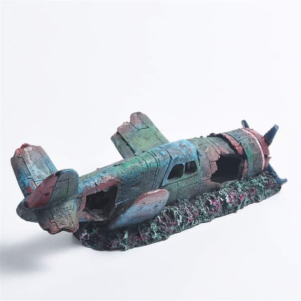 Resin Akvarium Militær Thunderbolt Jagerfly Styrt Akvari