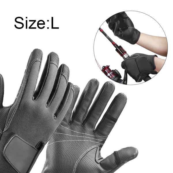 Neoprene fishing gloves for men and women with 2 flexible