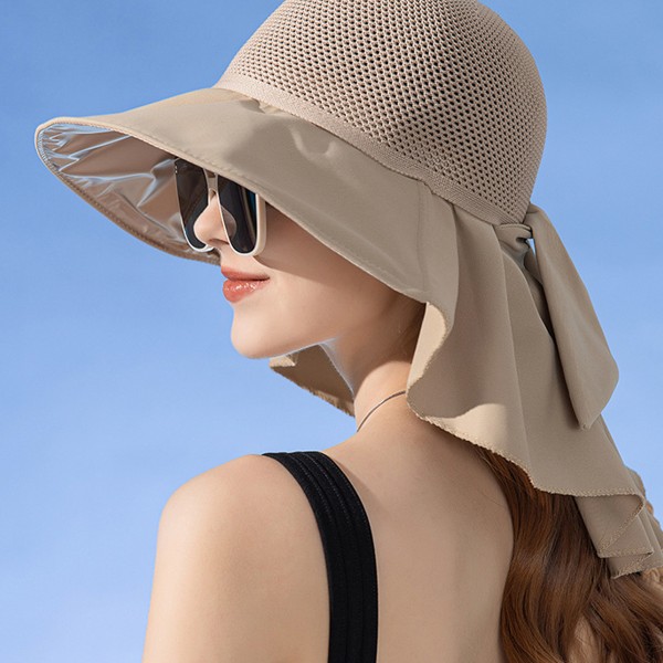 Solhatt for kvinner og menn, rullbar, UPF 50+, bred brem, hagehatt