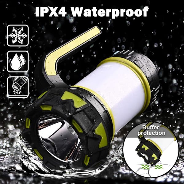 Camping Lantern, USB Oppladbar LED Campinglampe Dimbar IP65