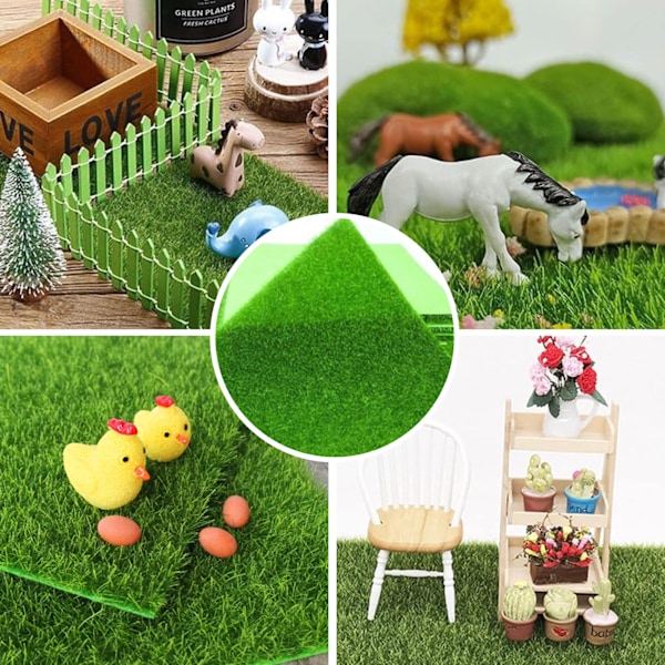 2 stk DIY mini simulert plen - 15 * 15 cm