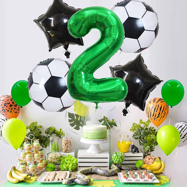 Jätteballongnummer, ballonger för födelsedagar, fotboll