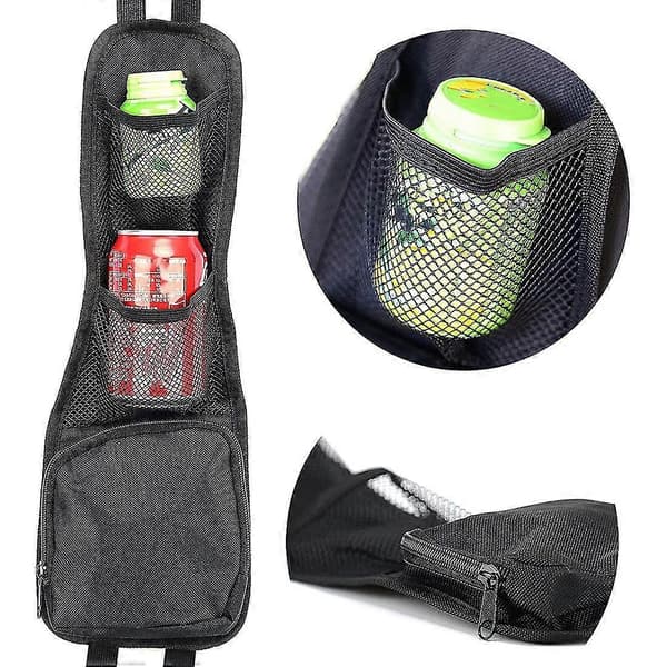 Bilnet Organizer, Side Organizer, Bilopbevaring Hængepose, Multi-lomme Drikkeholder, Mesh P