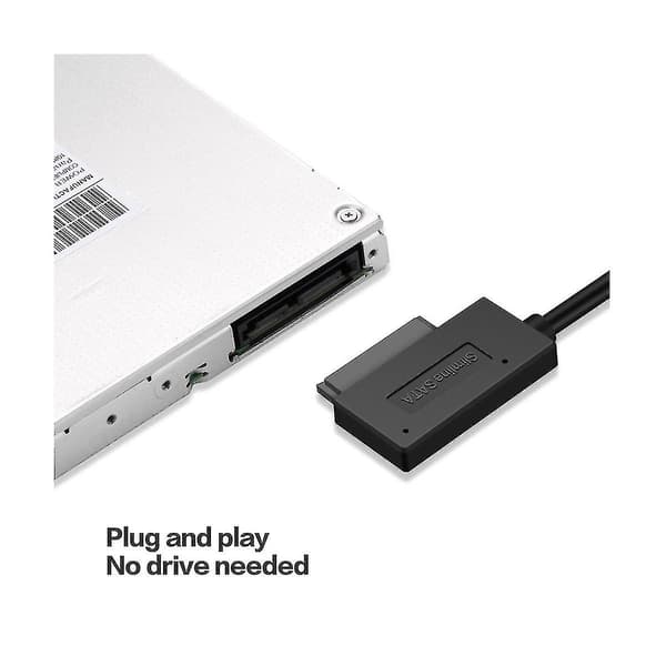 35 cm USB-adapter PC 6p+7p CD DVD SATA till USB 2.0-omvandlare Slimline SATA 13-pin enhetskabel för PC
