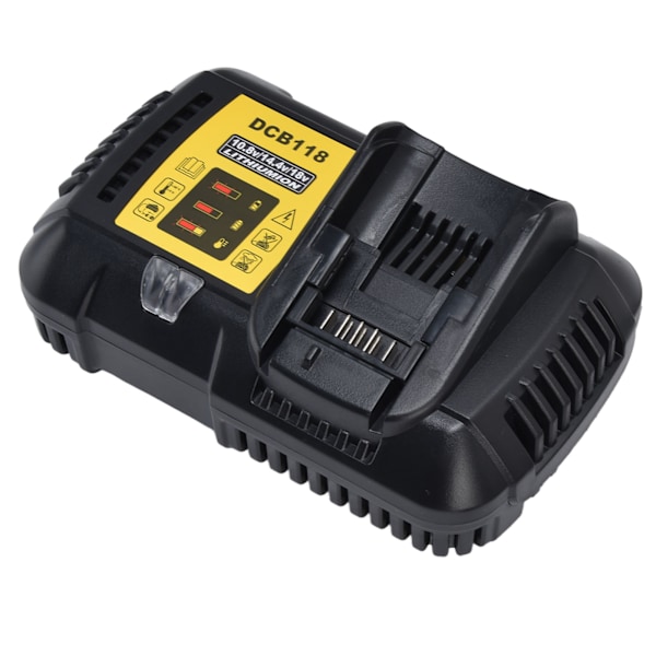 Snabbladdare för 12V/20V Litiumjonbatterier, Universell spänningsingång & Hög spänningsutgång för Optimal Prestanda, Kompatibel med DCB201,