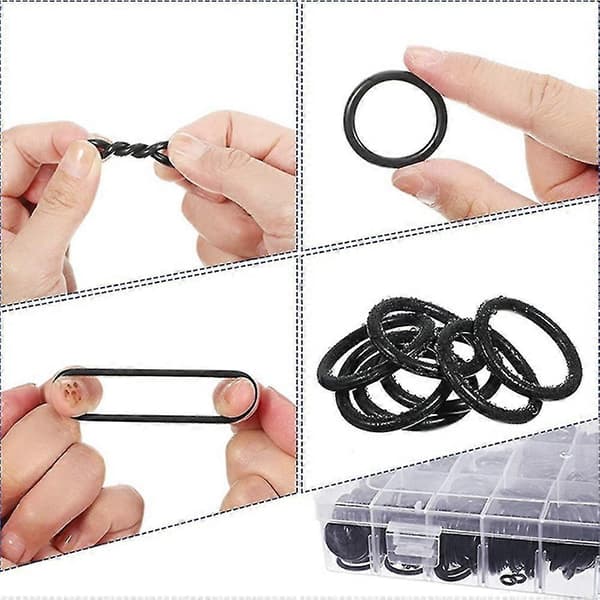225 st Gummi O-ring Tätningsklassificering Packningssats Brickringssats För VVS Fordon