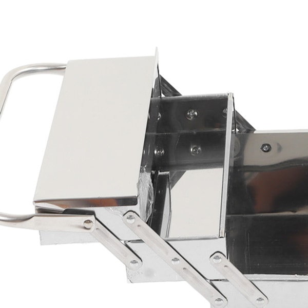 Cantilever Værktøjskasse Metal Foldbar Bærbar Autovedligeholdelse Opbevaring Organizer Rustfrit Stål 3 Lag 5 Bakker 460