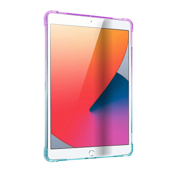 iPad 9.7 5:e 6:e Gen Skal, TPU Hudskydd Anti-halk Lättviktsskydd för Apple iPad 9.7 5:e 6:e Generationen 2017 2018 - Rosa/Gul