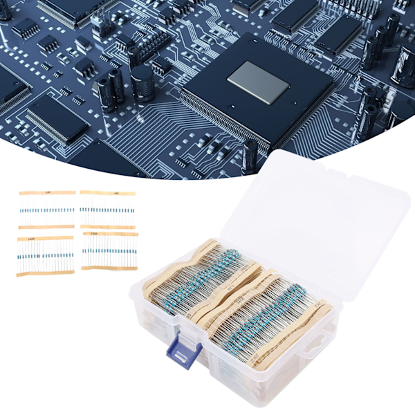 3120Pcs Metal Film Resistor Kit 156 Values Protection Assorted Set Electronic Components 1/4W