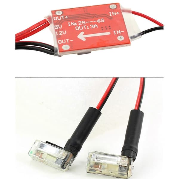 1 Styk Xenon Natfrekvens Flash Auto Strømindgang Til Rc Multi-rotor (dobbelt Lampe 5-26v Spænding)