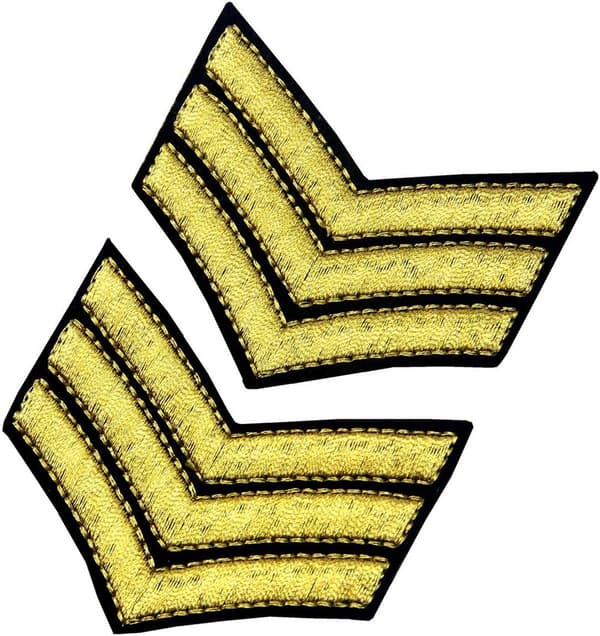 US Army Broderte Merke - Sergeant Grad - vil bli sydd på