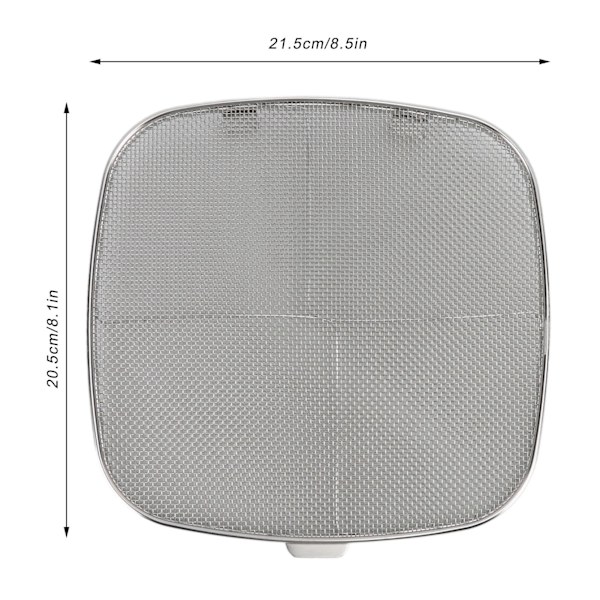 Frituresskjold i 304 Rustfrit Stål Dobbelt Dæk Frituresskjold til Oval Grillmaskine Hjem