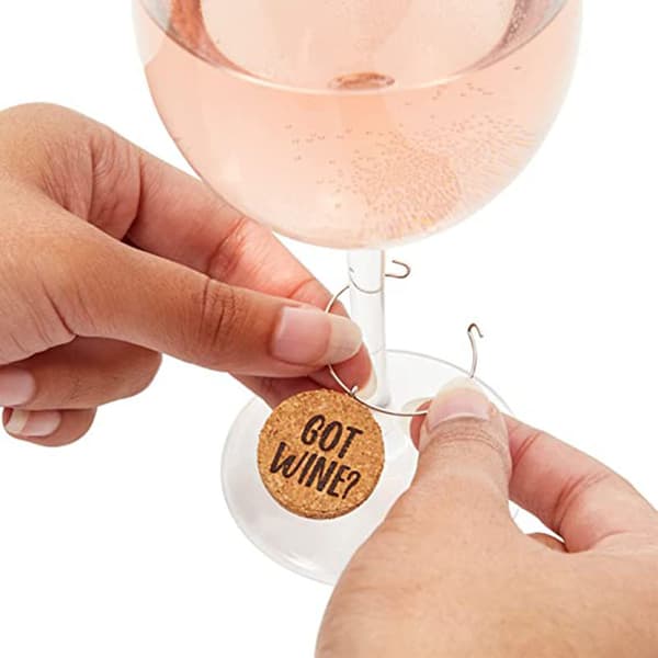 12 identifikasjonsmerker for vinglass, cocktailer, martini, ch