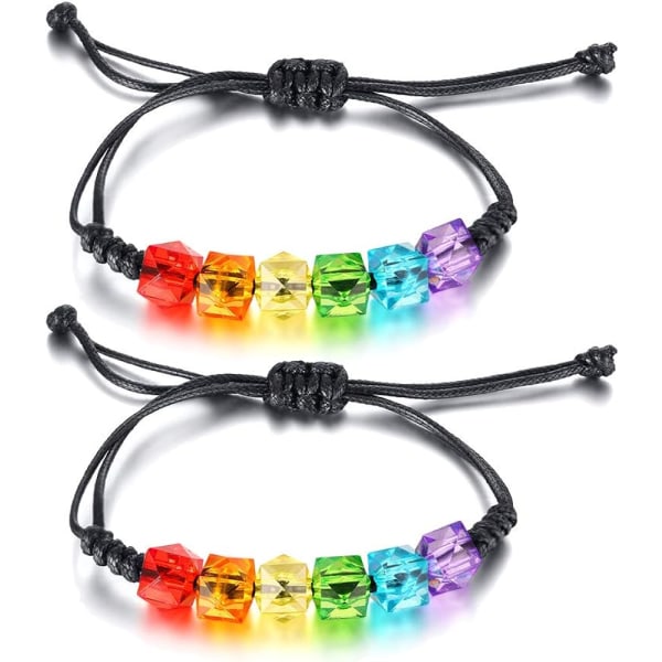 Olika stilar Flätat Macrame Armband Bulk Rainbow Tillbehör Armband Handgjorda smycken för män kvinnor