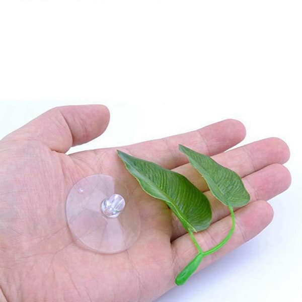 Betta Leaf Bed hängmatta med dubbla plastblad och stark sugpropp Double outfit
