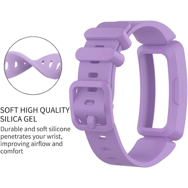 Kompatibel med Fitbit Ace 2-band för barn 6+, mjukt silikonarmband