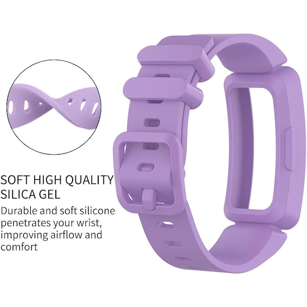 Yhteensopiva Fitbit Ace 2 -rannekkeiden kanssa lapsille 6+, Pehmeä silikoninen Br