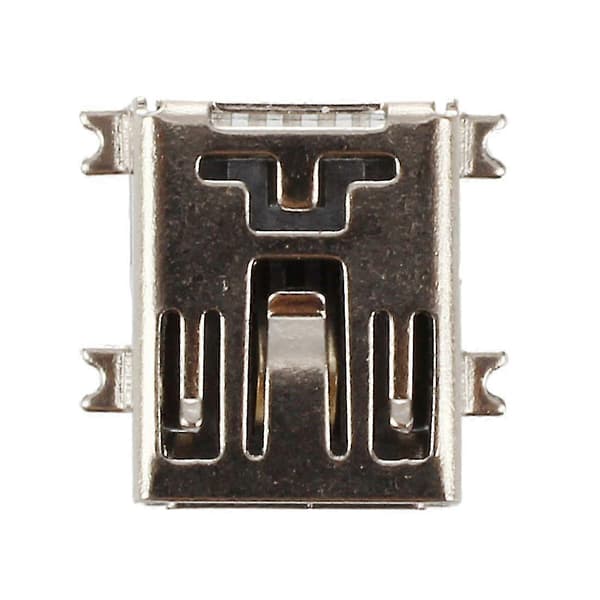 Ersättnings Mini Usb Typ B Fe 5 Pin Pcb Kortmonterad Laddningskontakt 10 st