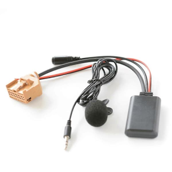 Bil Bluetooth 5.0 Aux-kabel Mikrofon Handsfree Mobiltelefon Gratis Samtal Av/av2 Adapter För Q7 A6